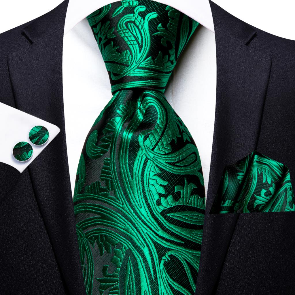 Paisley Striped Green Silk Tie - Silk Tie Striped ulasan dan harga