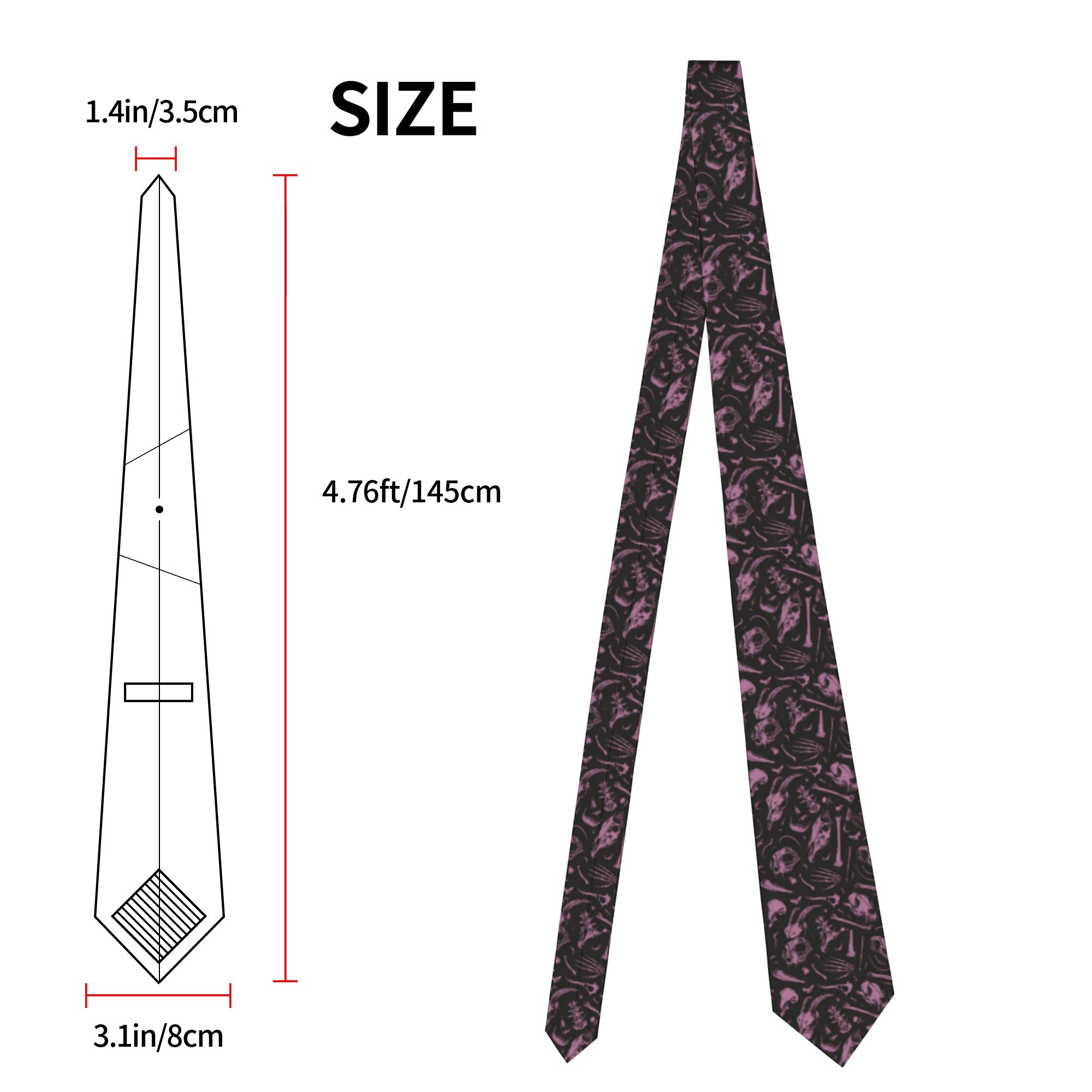 Halloween Gothic Coquette Neck - Skinny Tie Men ulasan dan harga