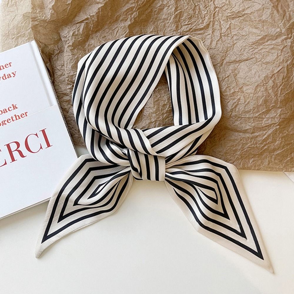 Neckerchief Tie Stripe Female  - Silk Tie Striped ulasan dan harga