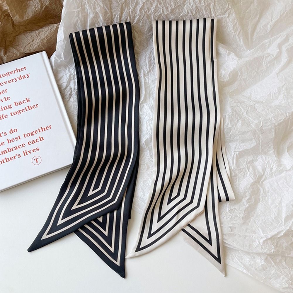 Neckerchief Tie Stripe Female  - Silk Tie Striped ulasan dan harga